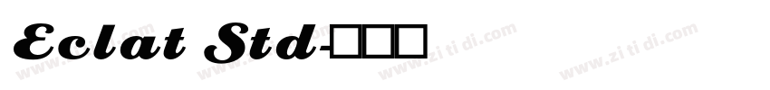 Eclat Std字体转换